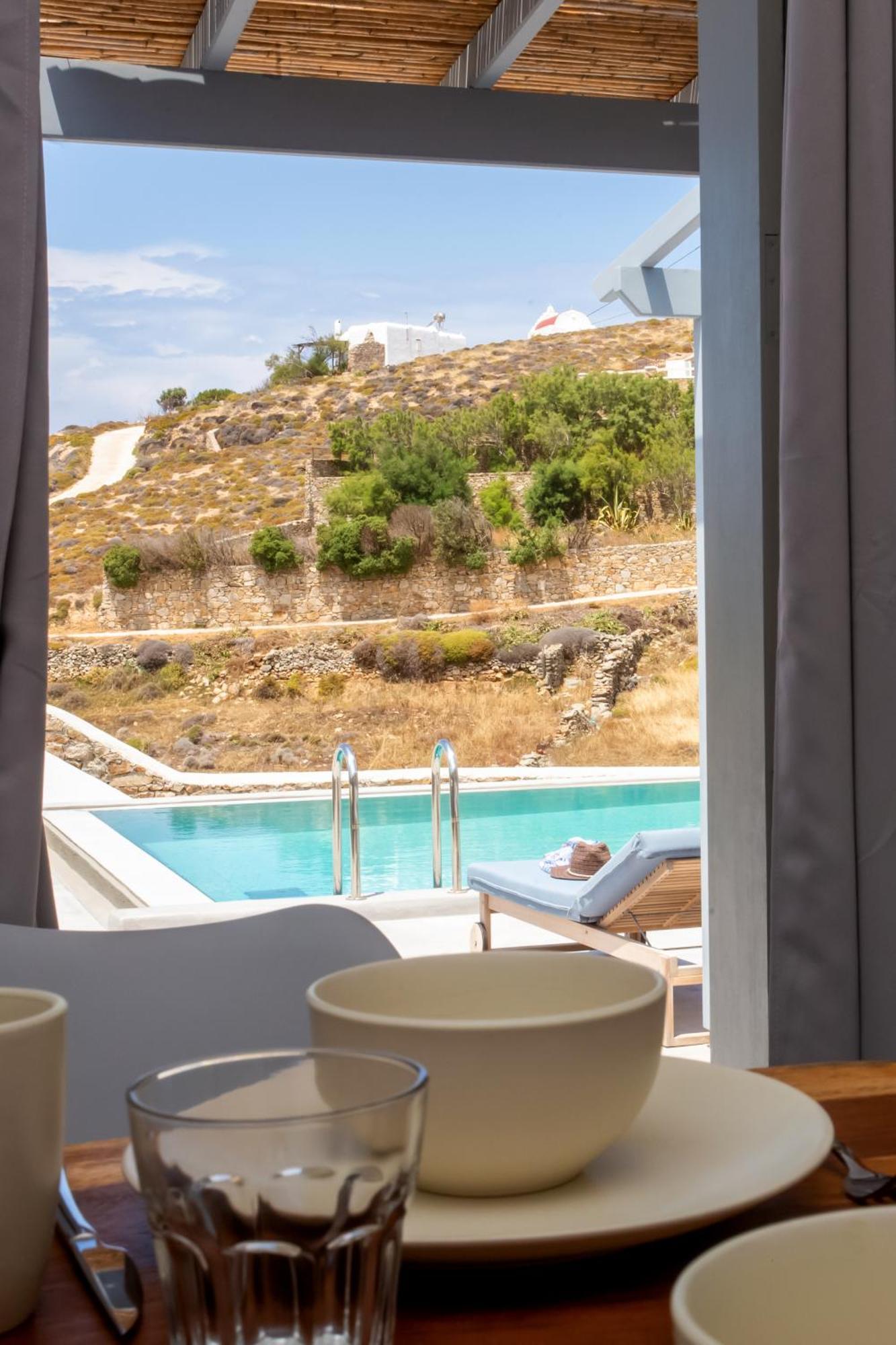 Terra White Seaview Pool Apartments & Suites Mykonos Town Kültér fotó