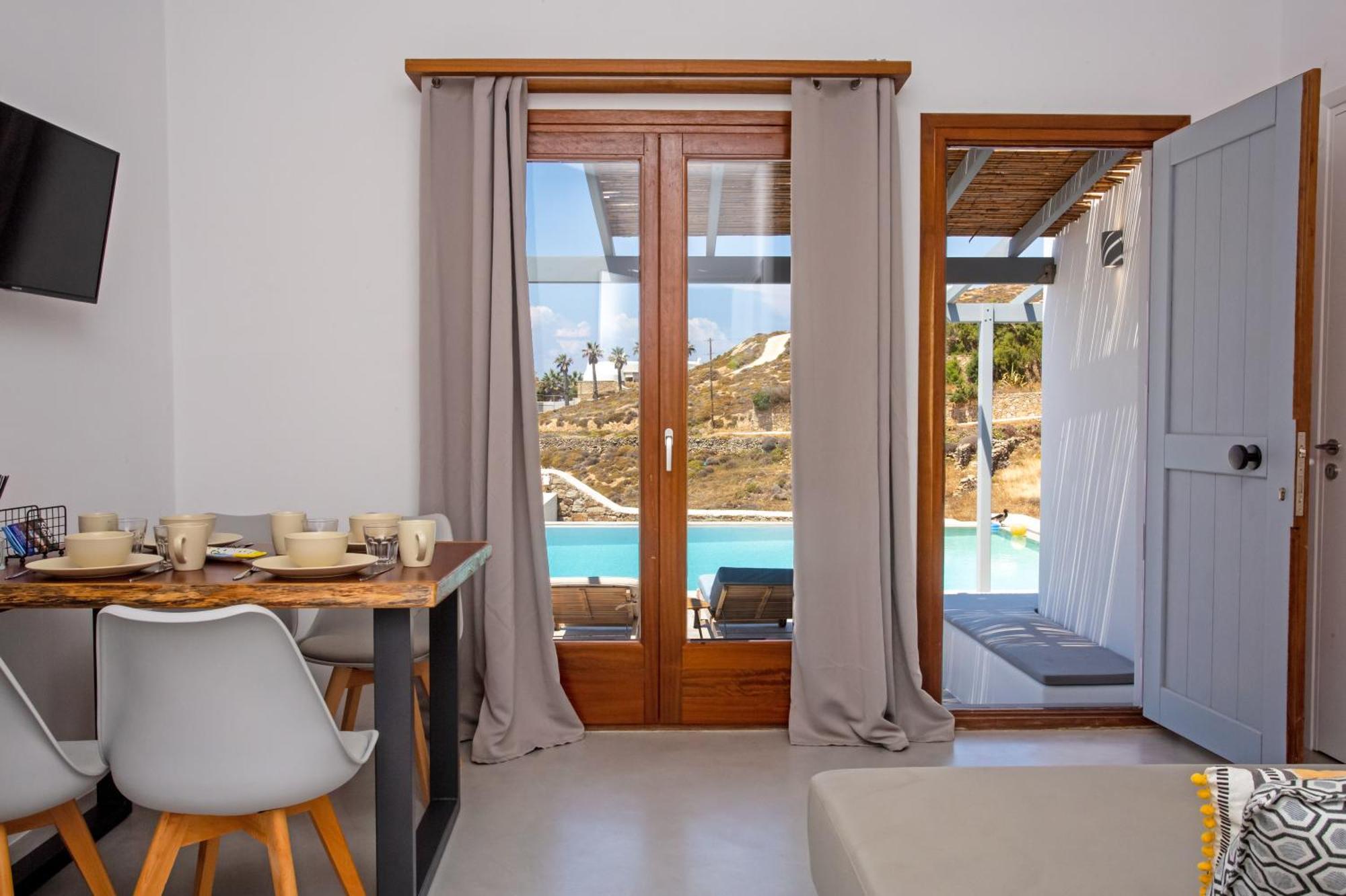 Terra White Seaview Pool Apartments & Suites Mykonos Town Kültér fotó